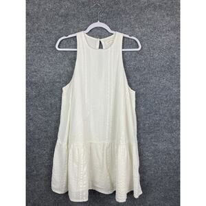 Urban Outfitter Dress Size Medium Colette off white Cream Linen‎ Mini